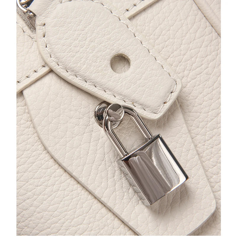 Kalbsleder Top-Handle Handtasche | Minimalistisch