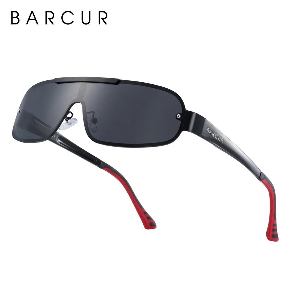 Sonnenbrille Pilot Al-Mg schmal polarisiert UV400 Sport Herren