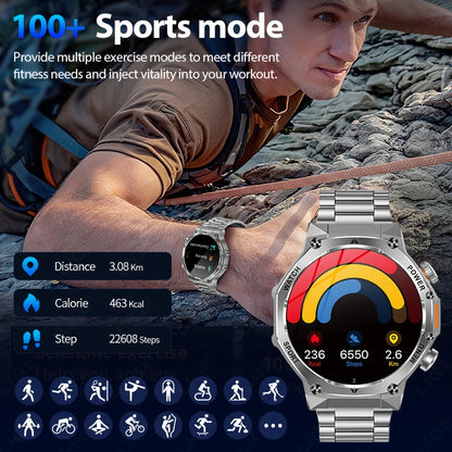 Herren Smartwatch mit 1,8 Zoll HD Display und 100 Sportmodi