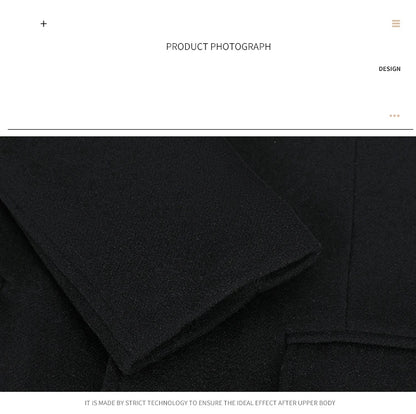Hochwertiger Wollmantel für Herren – Boutique-Design