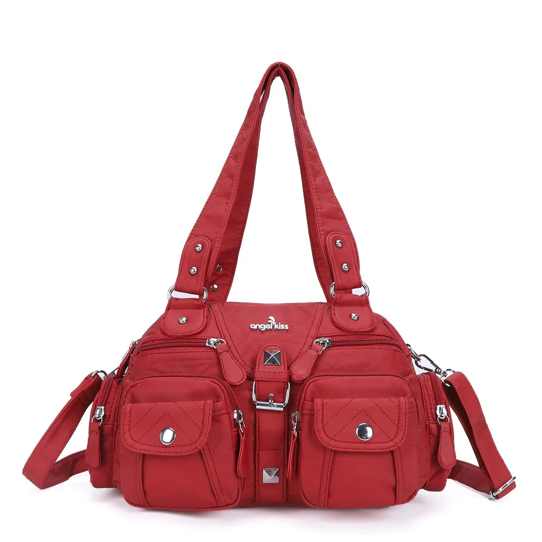 Damen-Handtasche Vintage Satchel Top-Handle aus PU-Leder Mit Innenfach und Ideale Geschenkidee