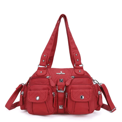 Damen-Handtasche Vintage Satchel Top-Handle aus PU-Leder Mit Innenfach und Ideale Geschenkidee
