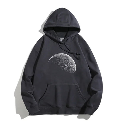 Herren Hoodie mit Anime Grafik im Hip Hop Stil für die Herbstmode