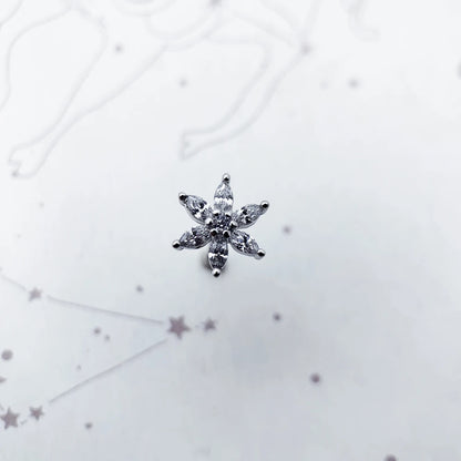 Damen-Ohrstecker Blume Sommer trendstark aus Sterlingsilber