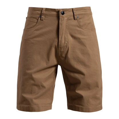 AIOPESON Herren-Sommershorts aus 100 % Baumwolle, lässige 11-farbige, leichte Straßenshorts mit mehreren Taschen