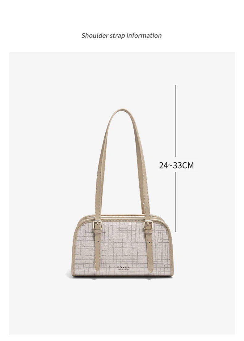 Schultertasche Aus Spaltleder Im Neuen Design Luxuriöse Satchel