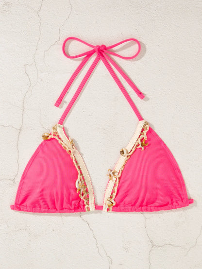 Gestreifter Push-up-Bikini für Damen – Sexy Badeanzug im brasilianischen Stil für Strand und Pool