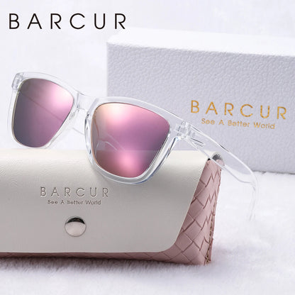 Damen-Sonnenbrille Campus transparent PC UV400 polarisiert Geschenkbox