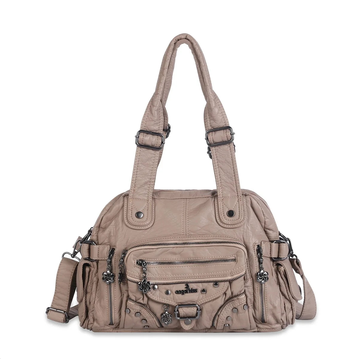 Damen-Handtasche Vintage Großes Fassungsvermögen Mit Schultergurt Und Top-Griff Alltagstauglich
