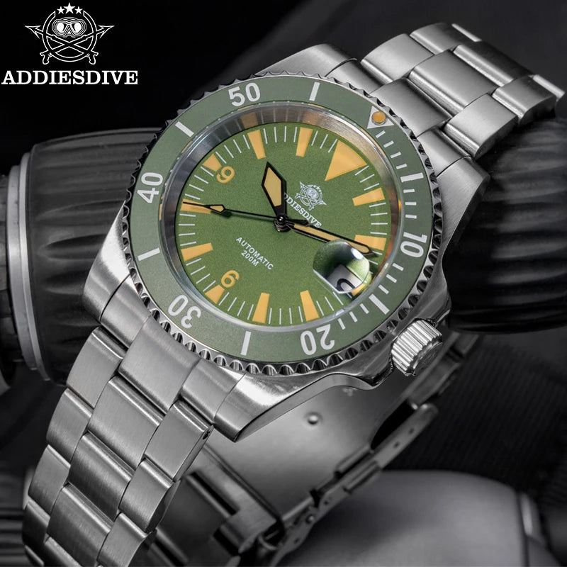 Herren-Taucheruhr mit Keramiklünette und NH35A-Automatikwerk