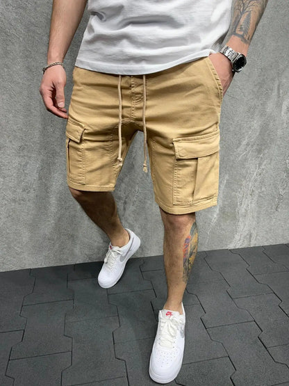 Sommerliche Herren-Shorts mit mehreren Taschen – lockerer Schnitt für Outdoor und Freizeit