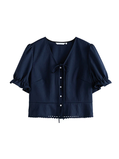 Langarmshirt aus Samt mit V-Ausschnitt für Damen in großen Größen – modisches, lässiges Oberteil für den Frühling