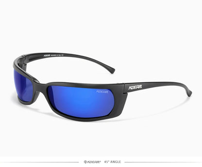 Sonnenbrille Sport UV400 polarisiert leicht Angeln Reißverschlussetui Unisex