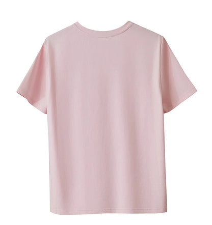 Damen T-Shirt aus Eisprozellan mit Rundhalsausschnitt und antibakteriellen Eigenschaften