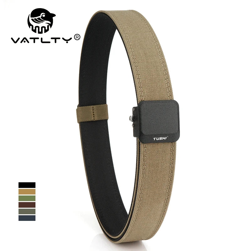 VATLY EDC Tactical Gürtel Herren Nylon Rigid mit Automatik-Schnalle