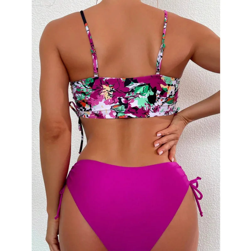 Weißer Bikini-Set für Damen – Sexy Badeanzug im brasilianischen Stil für Strand und Pool