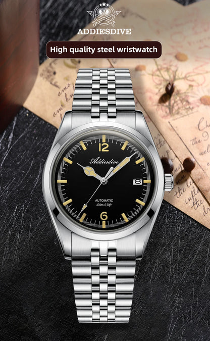 Herren-Automatikuhr mit Jubilee-Armband und Kalenderanzeige