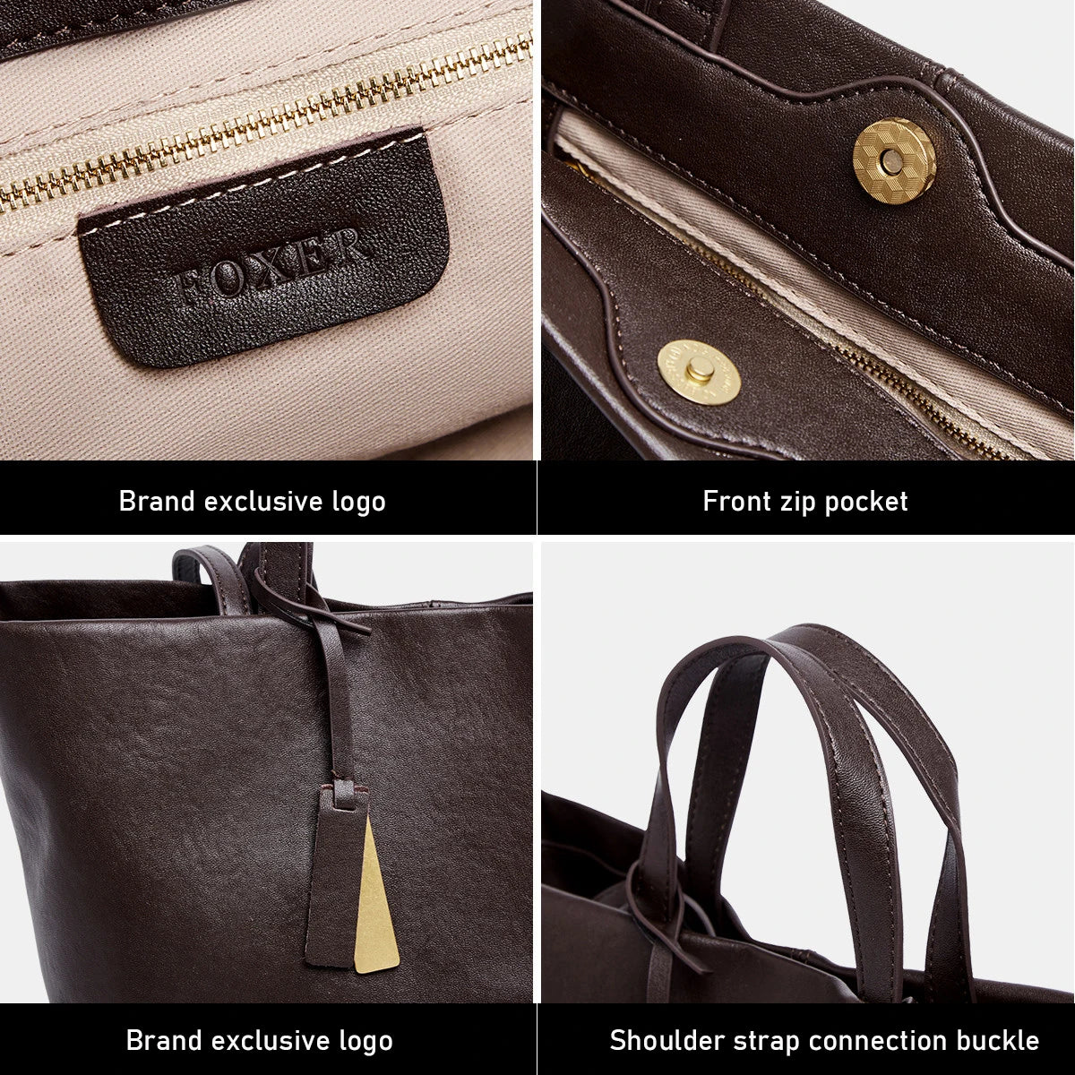 Damen Tote Bag aus Leder New Vintage