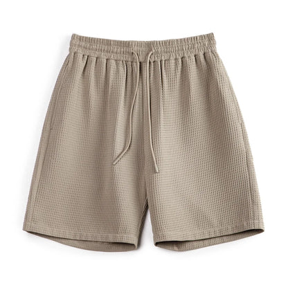 Herren Basketball-Shorts aus Waffelstoff mit elastischer Taille für den Sommer