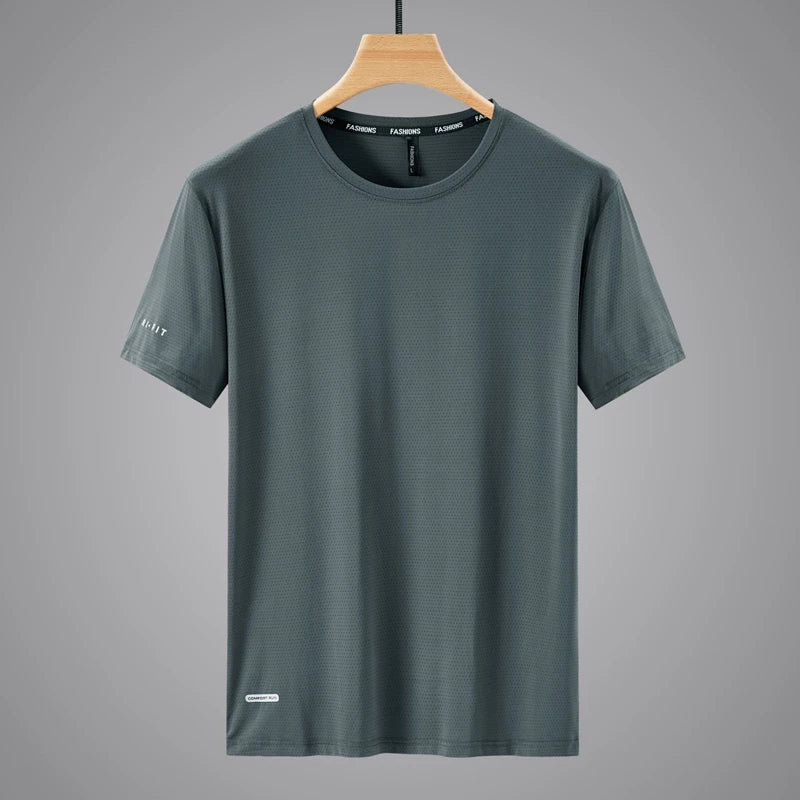 Herren Sport-T-Shirt aus Polyester mit kurzem Arm für lässigen Sommerlook