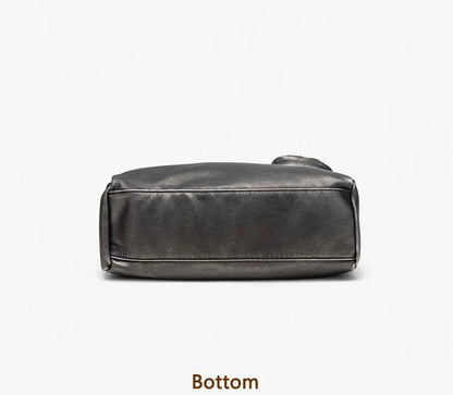 Damen-Schultertasche Vielseitig Geeignet für Alltag in stilvoller Form aus weichem Leder