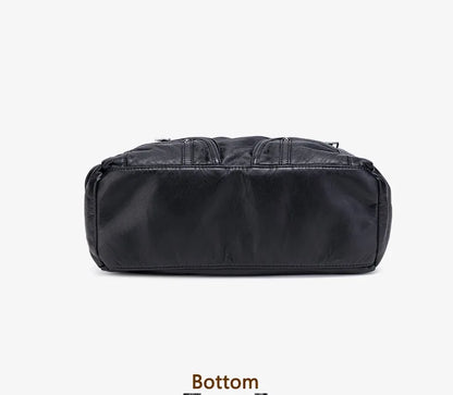 Damen-Handtasche Aus PU-Leder Mit Top-Handle Und Mehrfach-Fächern Große Satchel-Tasche