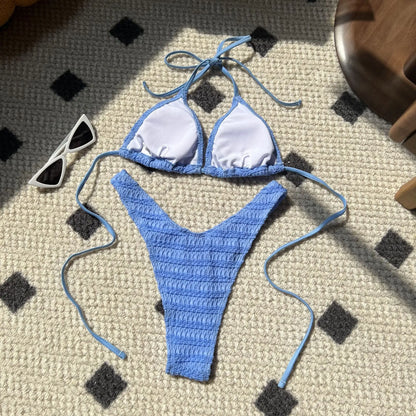 Sexy Push-Up-Bikini-Set für Damen – Brasilianischer Stil für Strand und Pool