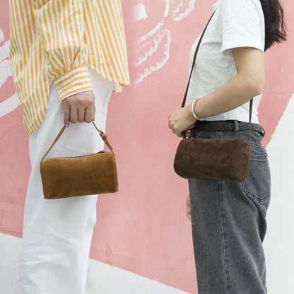 Mini-Veloursleder-Handtasche | Alltagsbegleiter