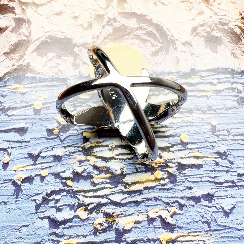 Damen-Charm-Anhänger Seestern Statement romantisch aus Sterlingsilber
