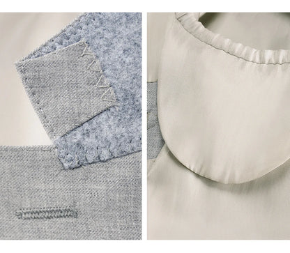 Eleganter Herrenanzug aus 60% Wolle in Hellgrau – Slim Fit Blazer und Hose für Hochzeiten und festliche Anlässe