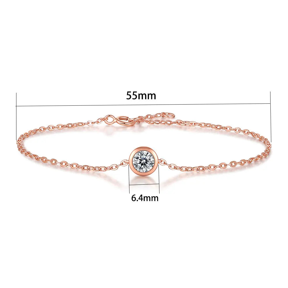 Damen-Schmuckset Halskette Ohrringe und Ring mit Moissanit