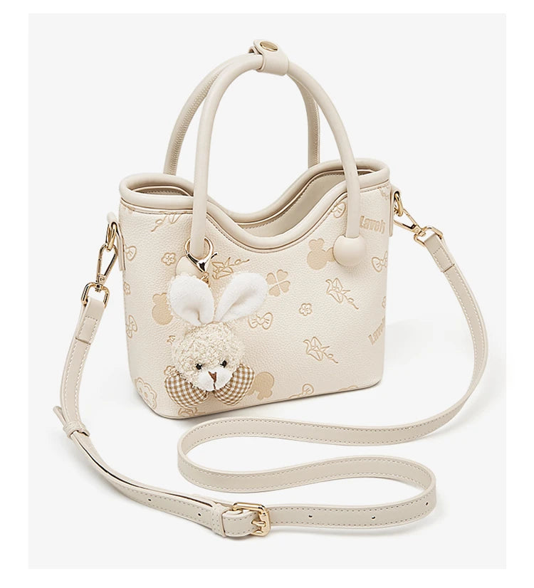 Damen Handtasche Aus PU-Leder Im Bucket-Stil Mit Crossbody Design