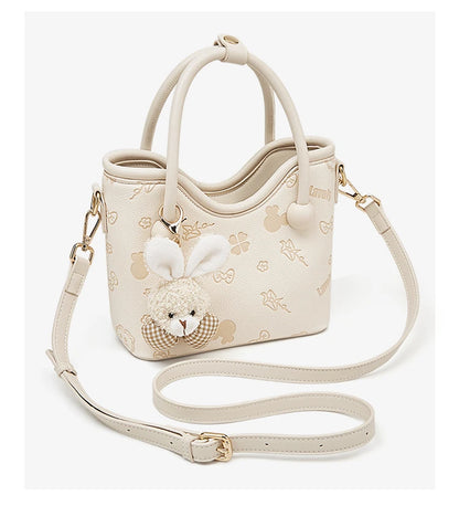 Damen Handtasche Aus PU-Leder Im Bucket-Stil Mit Crossbody Design