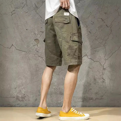 Leichte Herren-Sommershorts aus atmungsaktivem Leinen für Outdoor-Aktivitäten