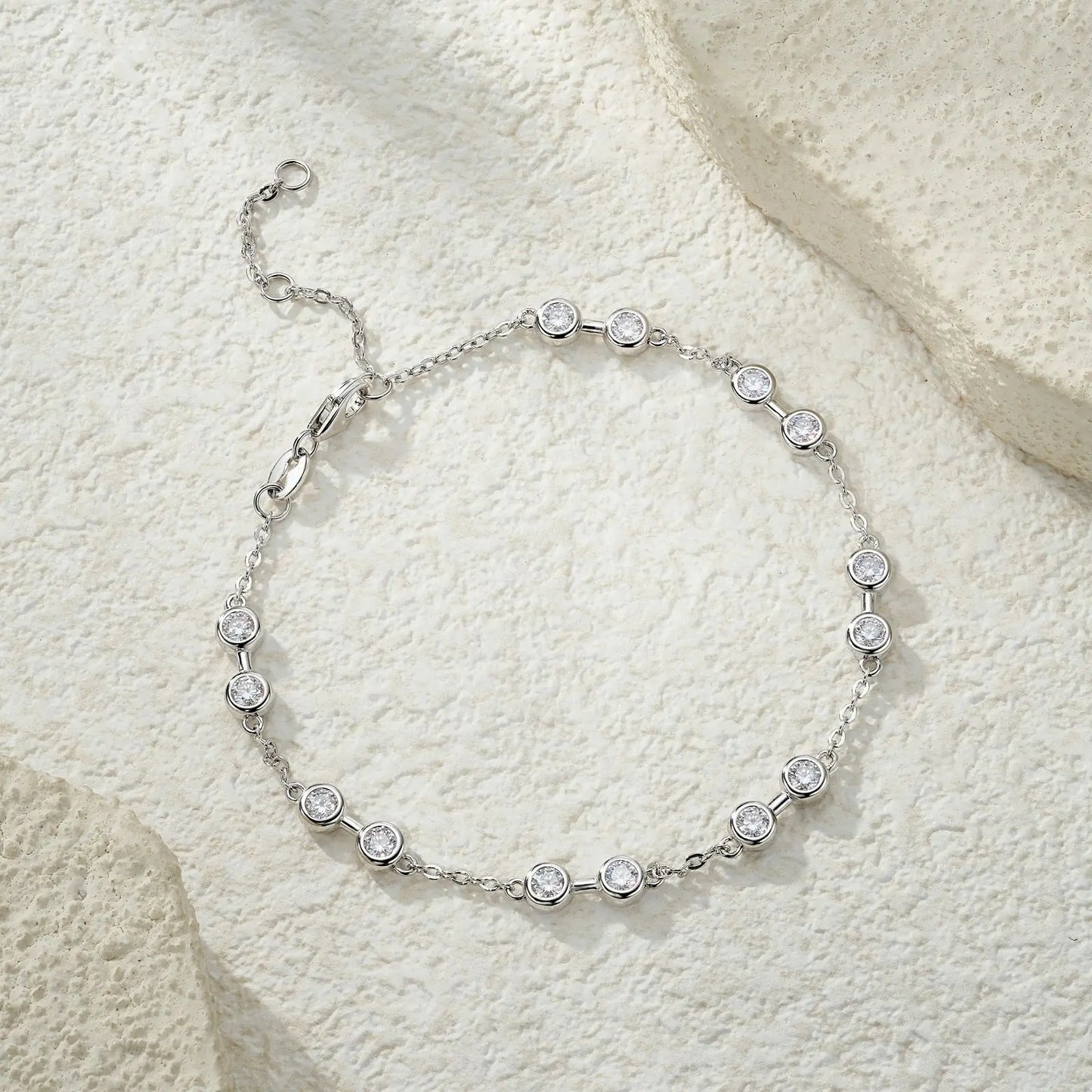 Damen-Armband zierlich mit Moissanit