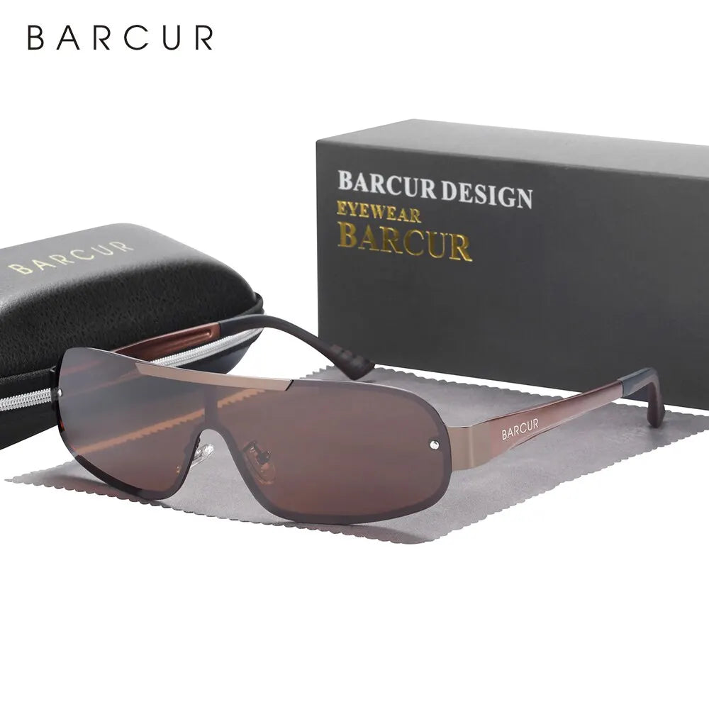 Sonnenbrille Pilot Al-Mg schmal polarisiert UV400 Sport Herren