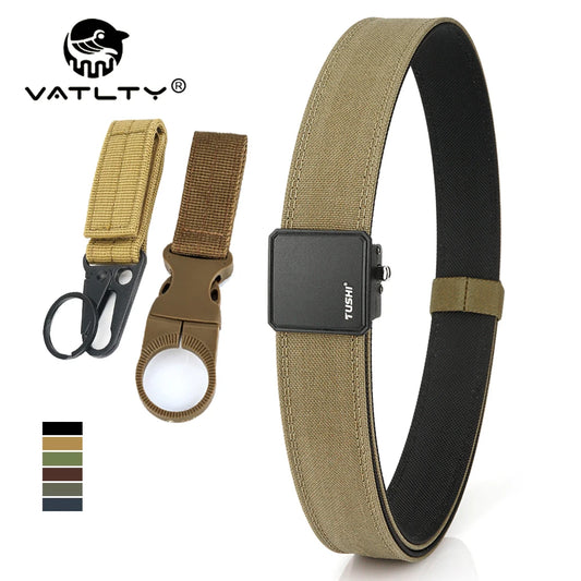 VATLY Hard EDC Tactical Gürtel Herren Nylon Rigid Automatik-Schnalle