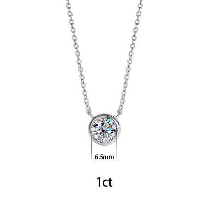 Damen-Schmuckset Halskette Ohrringe und Ring mit Moissanit