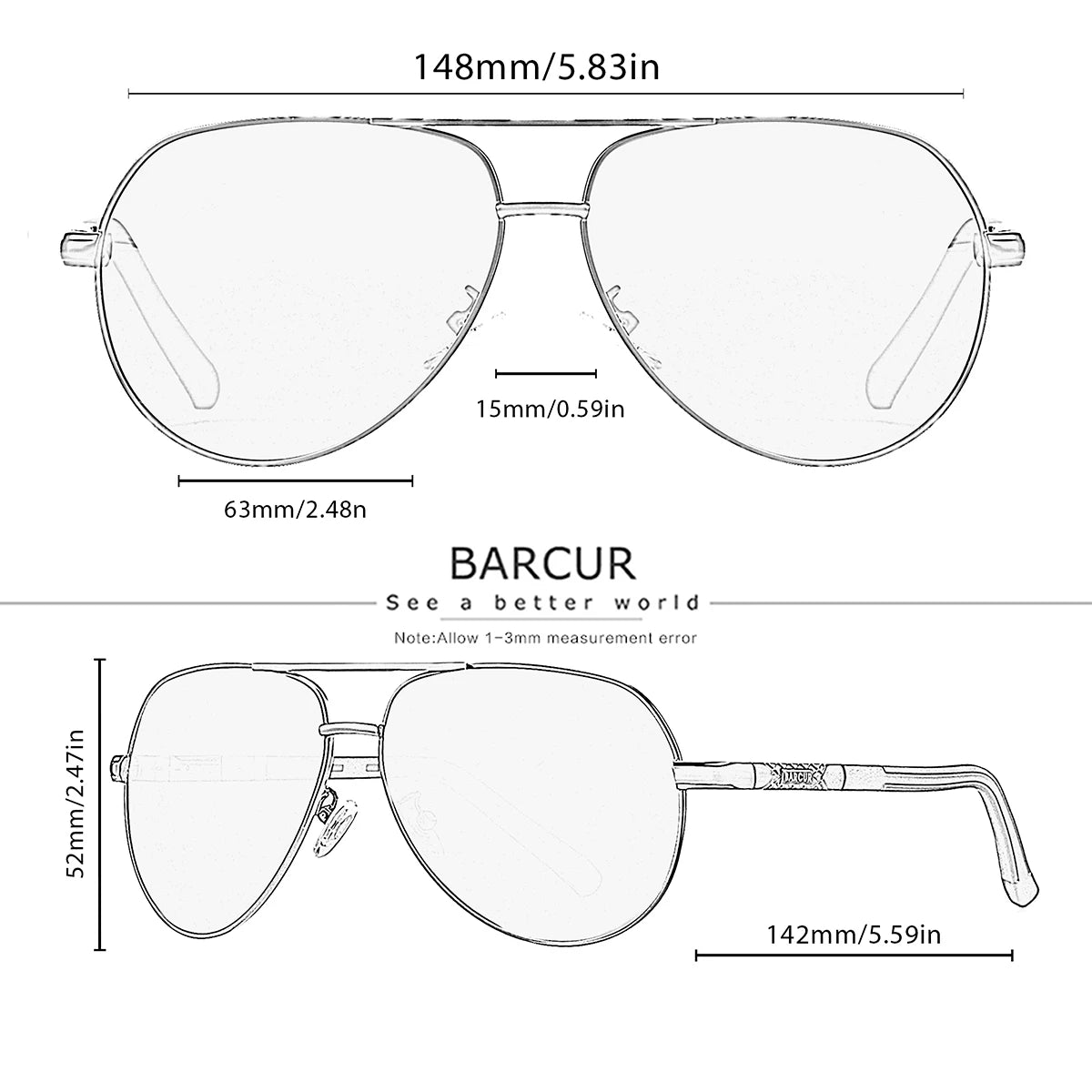 Damen-Sonnenbrille Pilotin TAC Silikon rutschfest Spiegel polarisiert