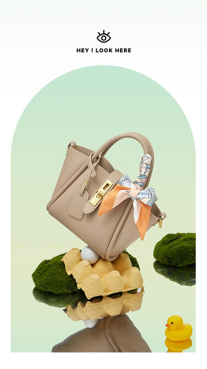 Damen Handtasche aus Split-Leder im Crossbody-Stil Luxus