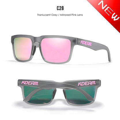 Sonnenbrille quadratisch polarisiert 37 Farben UV400 lässig Outdoor Unisex