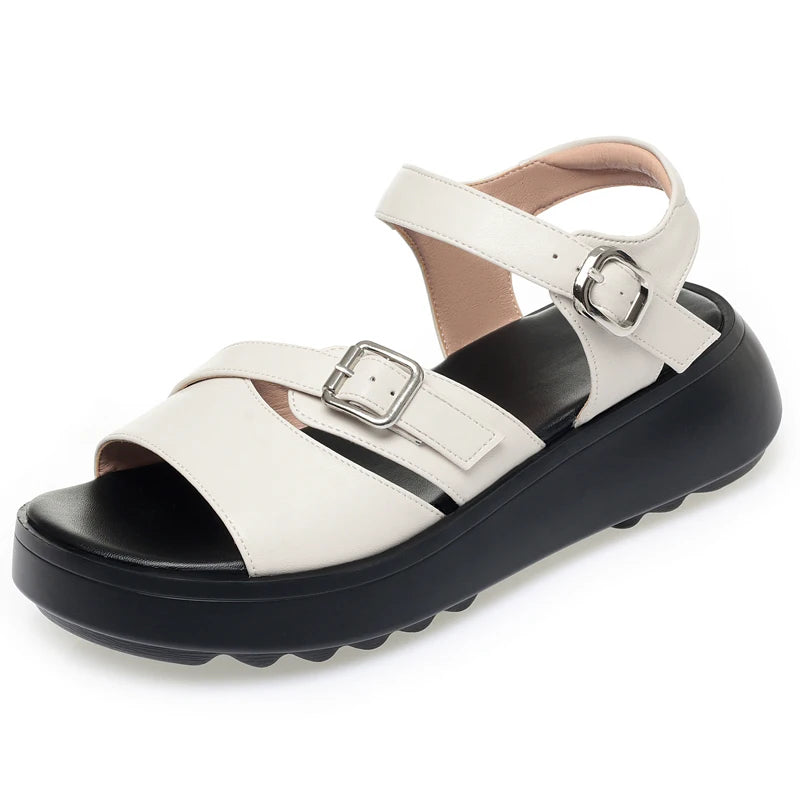 AIYUQI Women's Sandals 2025 New Platform Non-slip Roman Female Sandals Large-size Summer Beach Shoes For Women