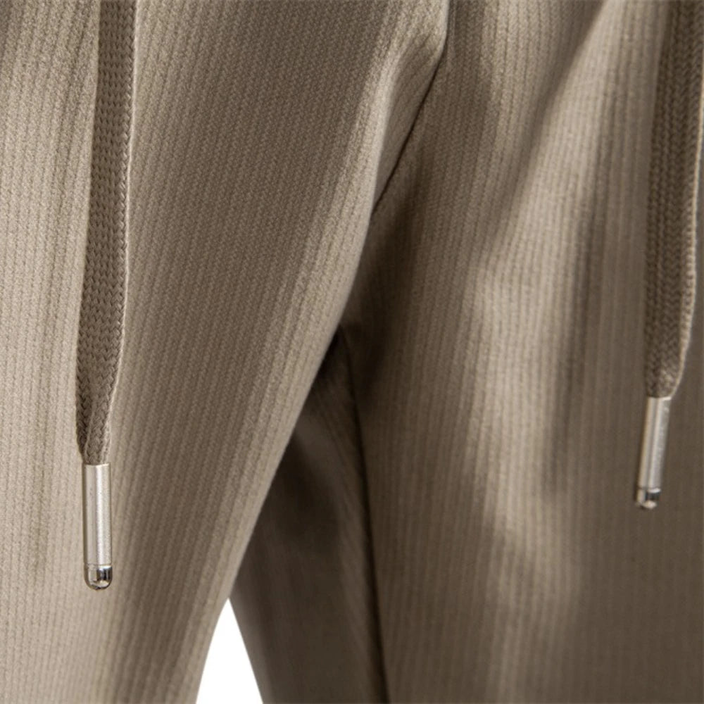 Warme Herren Winterhose Winddicht Fleece Elastischer Bund