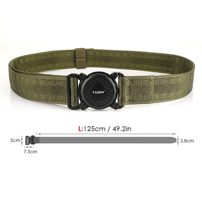 Herren-Taktischer Outdoor-Gürtel mit Schnellverschluss aus robustem Nylon Alltagstauglich