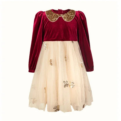 Kurzes Mädchen-Sommerkleid mit kurzen Ärmeln und Perlendekor – ideal für Hochzeiten und Geburtstagsfeiern