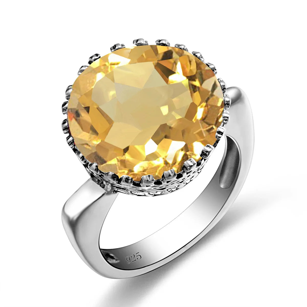 Damen-Ring aus Sterling Silber 925 mit Mystic-Topas Stein in 15x15 mm Größe elegant glänzend und langlebig