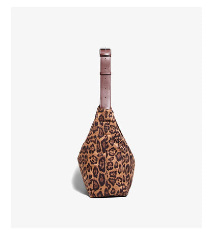 Damen Schultertasche Groß Kapazität Oversize Leopardendruck Modische Tote Tasche