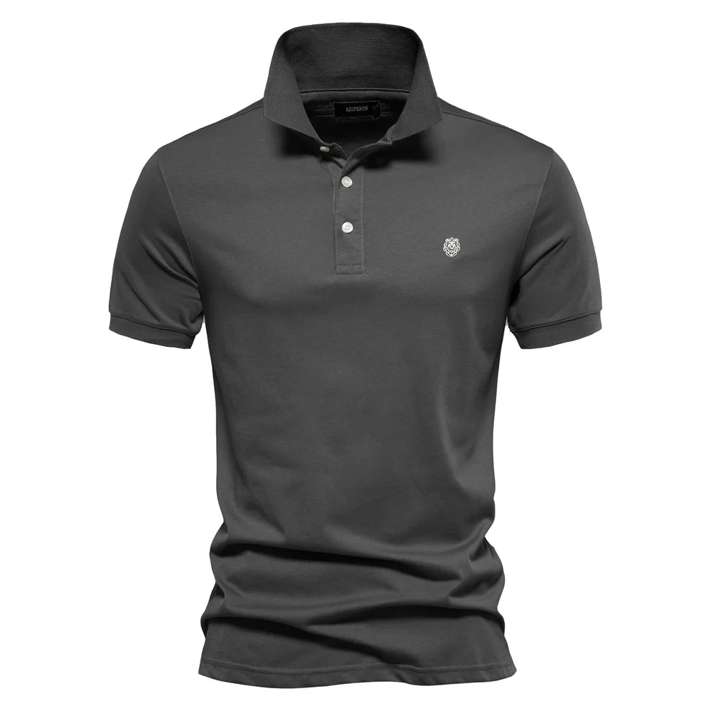 Klassisches Herren Poloshirt Aus Reiner Baumwolle Für Den Sommer