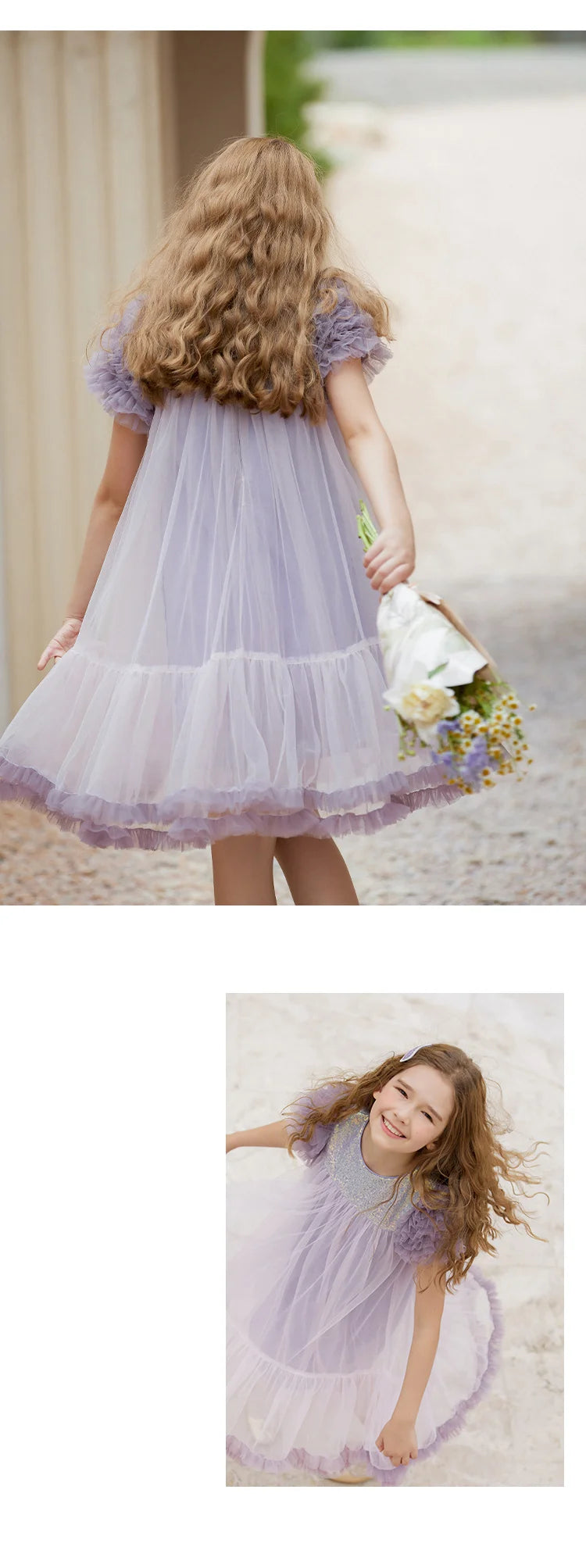 Ärmelloses Sommerkleid für Mädchen aus rosa Gaze – niedliches Kinderkleid für Hochzeiten und Partys, Blumenmädchen-Outfit, passend für 3 bis 14 Jahre