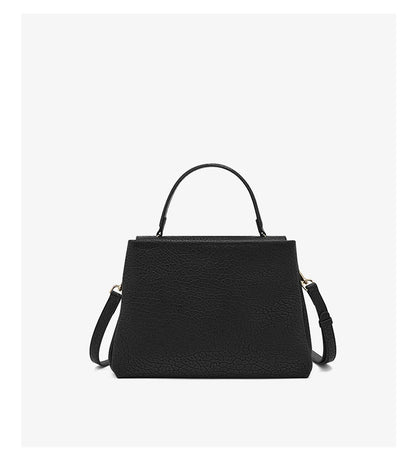Damen Handtasche aus Leder mit Lychee Pattern Flap Messenger